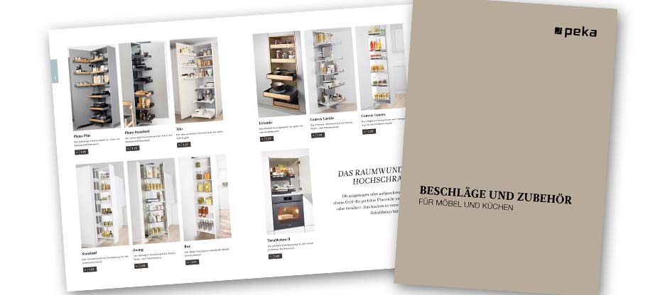 L’aménagement de la cuisine sous sa plus belle forme: le nouveau catalogue complet 2019 de PEKA